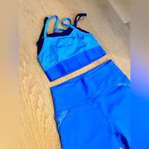 Electric blue workout set from Fabletics
